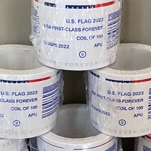 Forever Stamps 2023 ten roll 10 roll = 1000 pcs💯%👉🏻Always